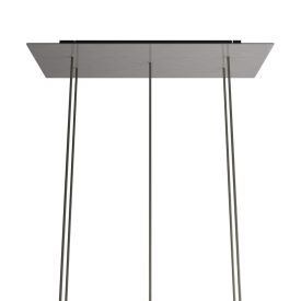   Rectangular XXL Rose-One ceiling rose set with 5 holes and 6 side holes, 675 x 225 mm