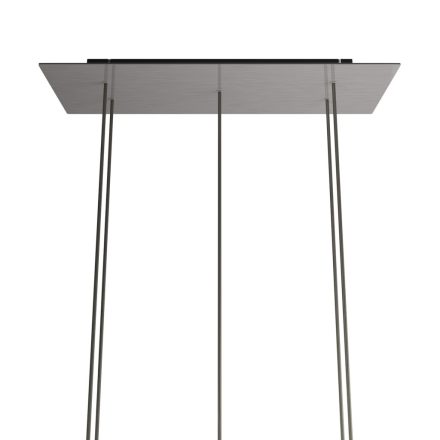 Rectangular XXL Rose-One ceiling rose set with 5 holes and 6 side holes, 675 x 225 mm