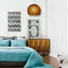 Dome lampshade made of thread - 100% handmade