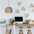 Dome lampshade made of thread - 100% handmade