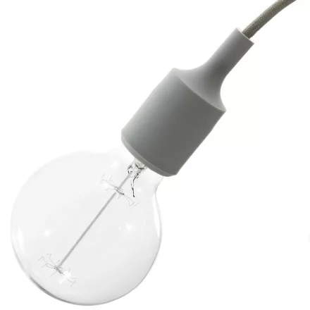  Silicone E27 lamp holder set