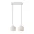  Light pendant lamp with 675 mm rectangular XXL Rose-One, fabric cable and Dome M lampshade