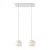  Light pendant lamp 675 mm rectangular XXL Rose-One with fabric cable and Dome XS lampshade