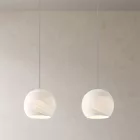  Light pendant lamp 675 mm rectangular XXL Rose-One with fabric cable and Dome XS lampshade