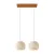  Light pendant lamp with 675 mm rectangular XXL Rose-One, fabric cable and Dome M lampshade