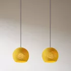  Light pendant lamp 675 mm rectangular XXL Rose-One with fabric cable and Dome XS lampshade