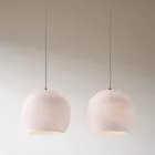  Light pendant lamp with 675 mm rectangular XXL Rose-One, fabric cable and Dome M lampshade