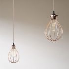 Spider - 3-light multifunctional pendant lamp Made in Italy with fabric cables and Drop lampshade