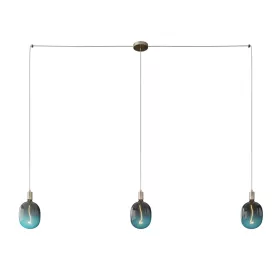   Spider - 3-light multifunctional pendant lamp Lamp manufactured in Italy with fabric cables and metal coating