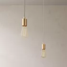 Spider - 4-light multifunctional pendant lamp Made in Italy with fabric cables and metal coating