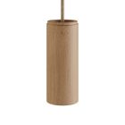 Tub-E14, wooden tube for spotlights, with E14 double ring lamp holder