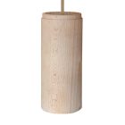 Tub-E27, wooden lampshade for spotlights, with E27 double ring socket