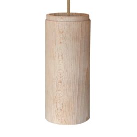   Tub-E27, wooden lampshade for spotlights, with E27 double ring socket