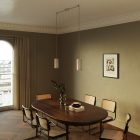 Tub-E27, wooden lampshade for spotlights, with E27 double ring socket