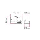 Stucchi adapter for three-phase circuit tracks – for suspension
