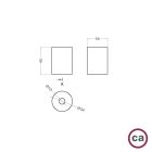 Wooden end cap for 2XL rope cables