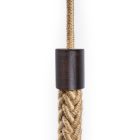 Wooden end cap for 2XL rope cables