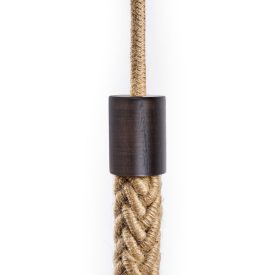 Wooden end cap for 2XL rope cables