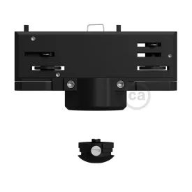    Eutrac black suspension multi-adapter for 3-phase circuit rails