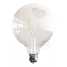    LED bulb Globe G125 short filament - Tattoo Lamp® Cuore 4W 420Lm E27 2700K