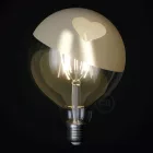  LED bulb Globe G125 short filament - Tattoo Lamp® Cuore 4W 420Lm E27 2700K