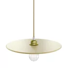  UFO COLOR, lacquered wooden lampshade, yellow