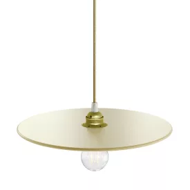  UFO COLOR, lacquered wooden lampshade, yellow