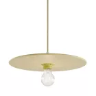  UFO COLOR, lacquered wooden lampshade, yellow