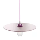  UFO COLOR, lacquered wood lampshade pink