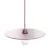  UFO COLOR, lacquered wood lampshade pink