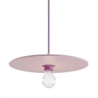  UFO COLOR, lacquered wood lampshade pink