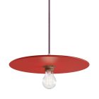  UFO COLOR, lacquered wood lampshade red