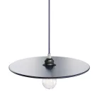 UFO COLOR, lacquered wood lampshade, blue
