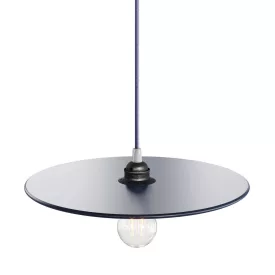  UFO COLOR, lacquered wood lampshade, blue