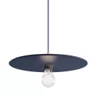  UFO COLOR, lacquered wood lampshade, blue