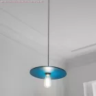  UFO COLOR, lacquered wood lampshade, blue