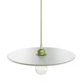  UFO COLOR, lacquered wooden lampshade, green