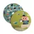 UFO wooden lampshade Special edition Italian illustrators, double-sided - 33 cm diameter