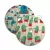 UFO wooden lampshade Special edition Italian illustrators, double-sided - 33 cm diameter