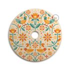 UFO wooden lampshade Special edition Italian illustrators, double-sided - 33 cm diameter