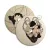 UFO wooden lampshade Special edition Italian illustrators, double-sided - 33 cm diameter