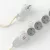 French distribution box with electric cable covered with ivory fabric RM00 and Schuko plug with comfort ring