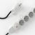  German distributor with electric cable, synthetic silk black RM04 cover and Schuko plug with comfort ring