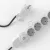  German power strip with 3D effect RT41 Stars fabric cover and Schuko plug with comfort ring