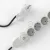  German distributor RN03 anthracite with natural canvas-covered electrical cable and Schuko plug with comfort ring