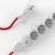  German power strip with electrical cable, red RM09 cover and Schuko plug with comfort ring
