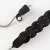  German Power Strip with electrical cable covered with Neutral Natural Linen RN01 material and Schuko plug with comfort ring