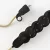 German Power Strip Jute RN06 with electrical cable and Schuko plug with comfort ring