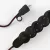  German Power Strip with burgundy RM19 fabric-covered electrical cable and Schuko plug with comfort ring