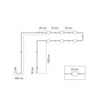 6-light outdoor string lights IP67 - Marina6